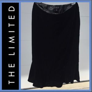 Beautiful Black Velvet Skirt with Ruffle